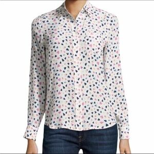 RAILS Silk Kate Corazon Button Up blouse FINAL SALE ❤️